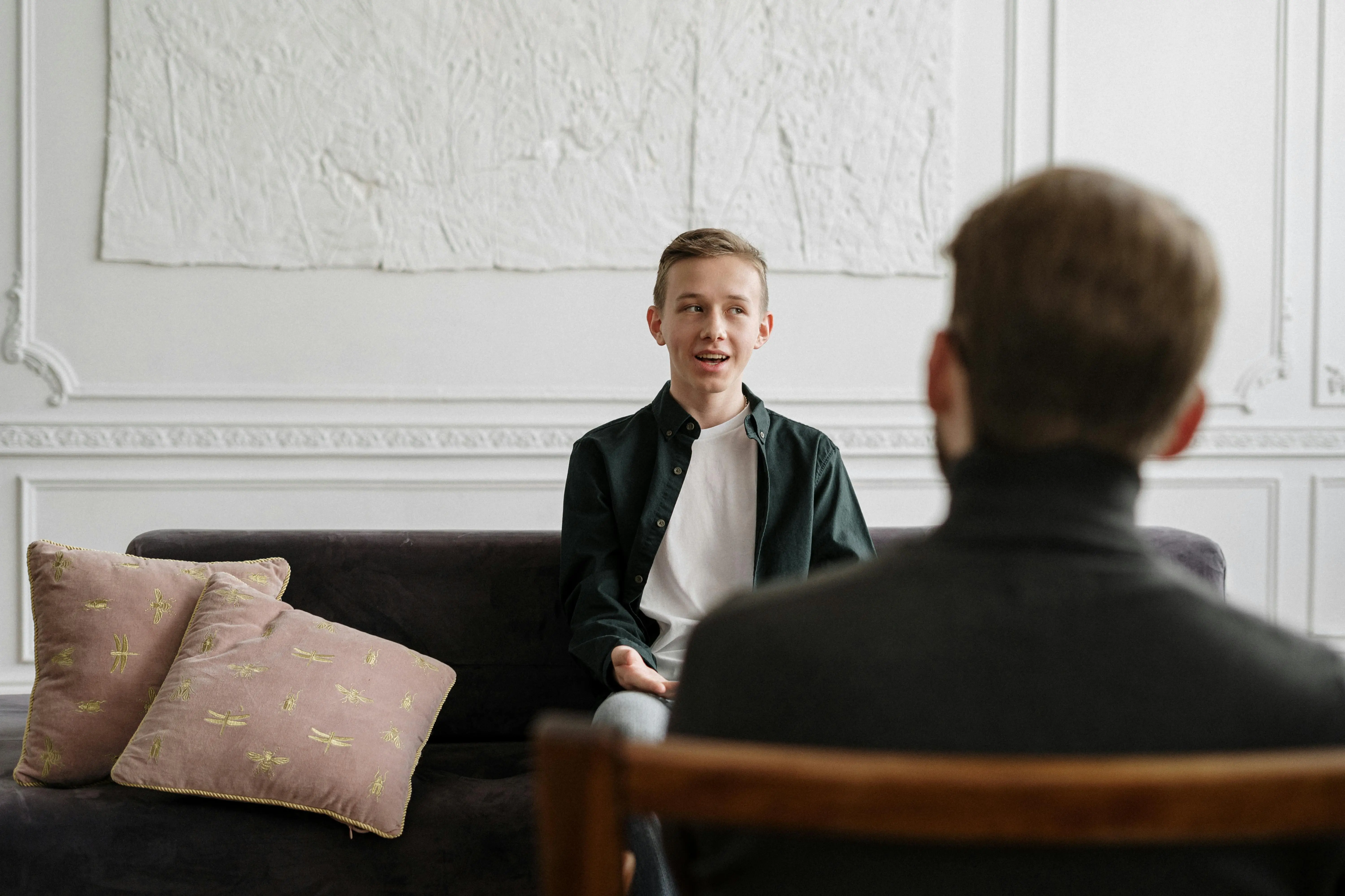 Individuelles Coaching-Gespräch mit einem Jugendlichen